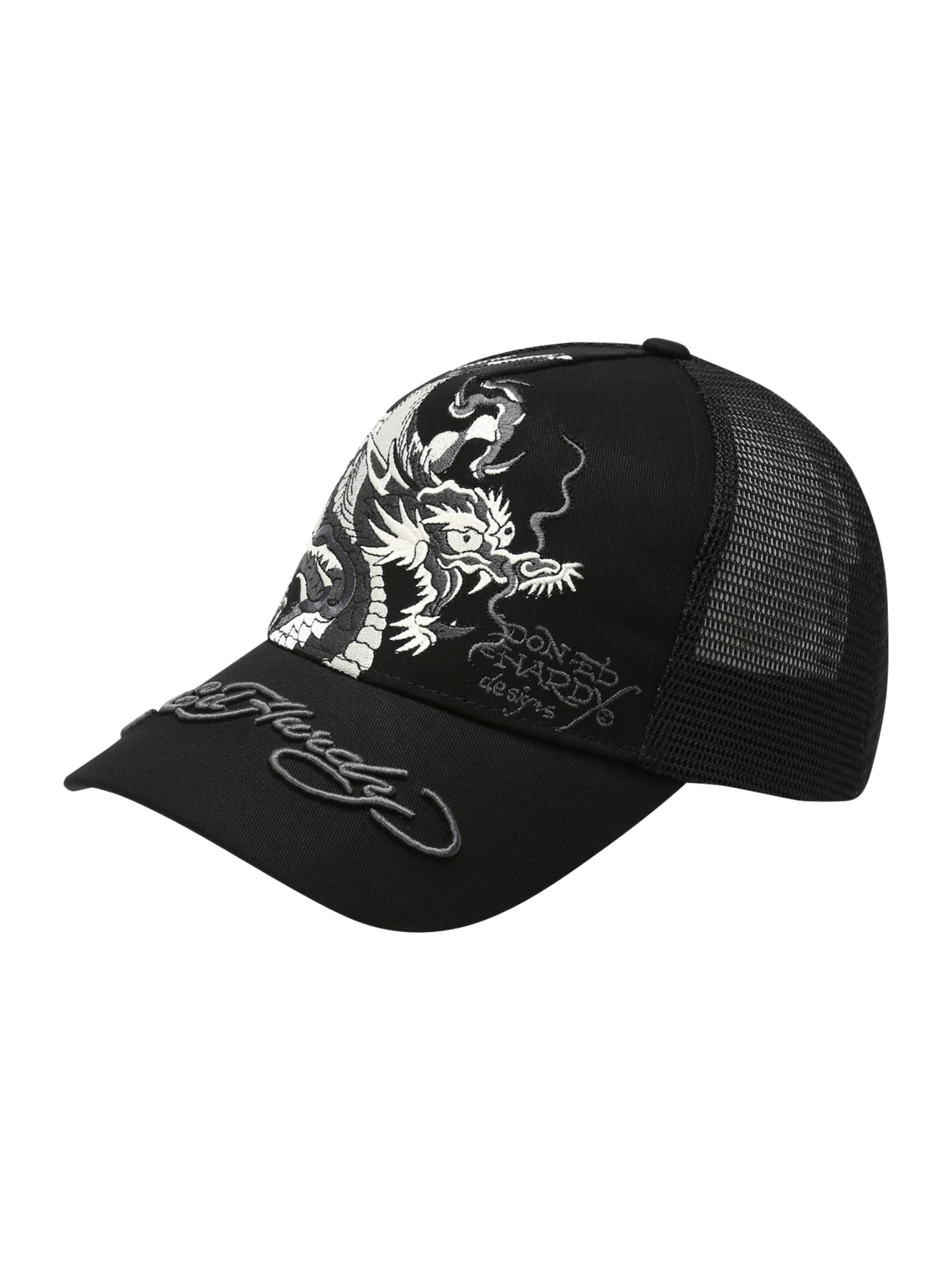 Ed Hardy Sapkák - fekete: elől
