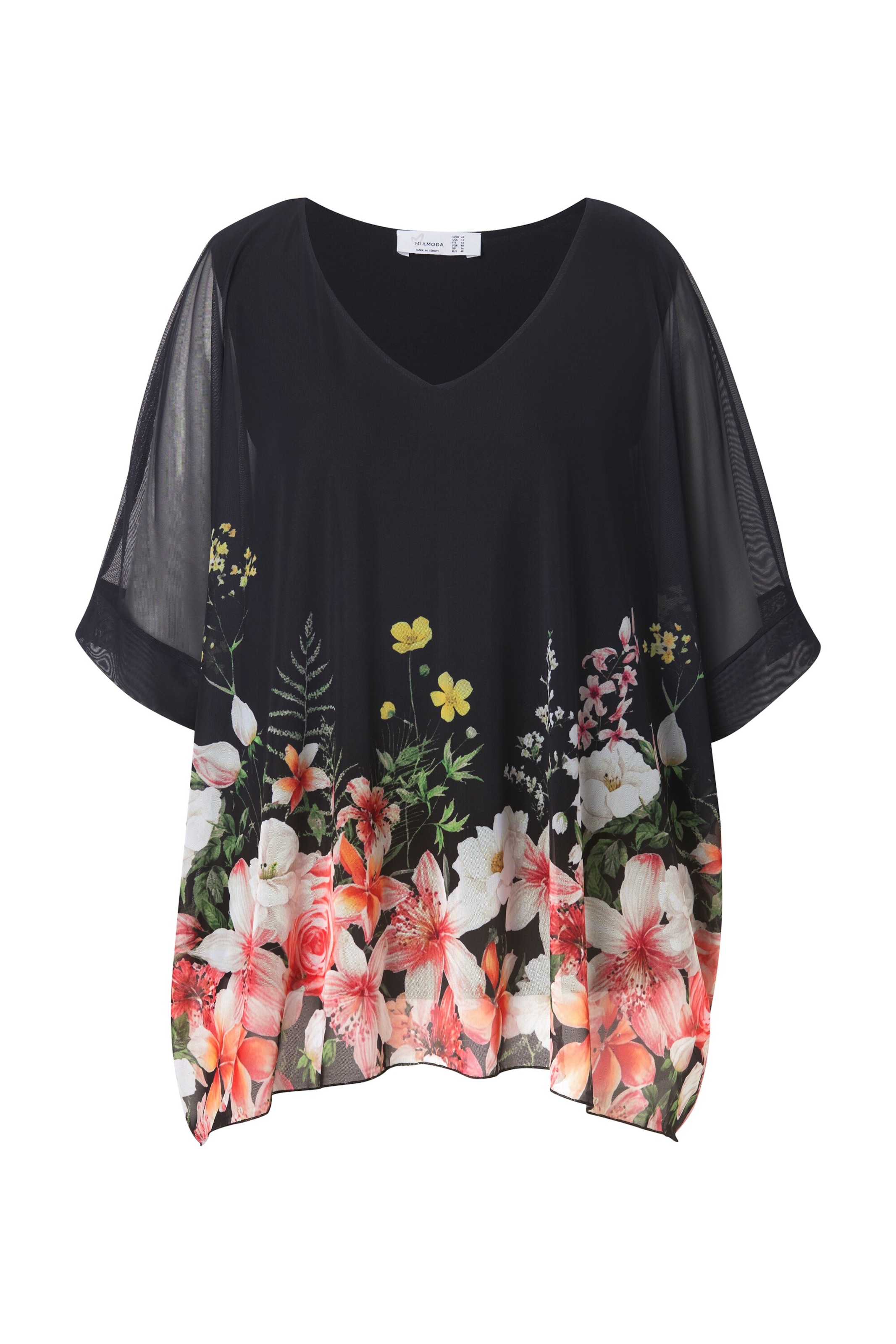 MIAMODA Blouse in Zwart: voorkant