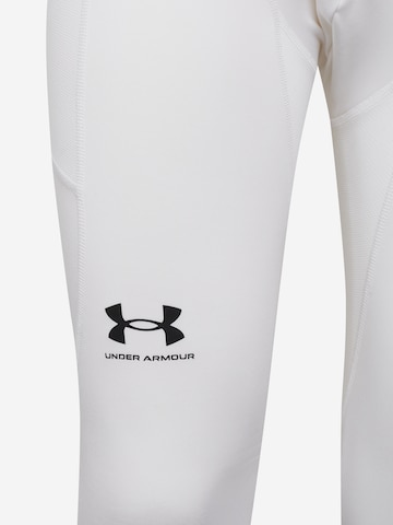 UNDER ARMOUR Skinny Sportovní kalhoty – bílá