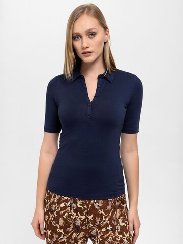 Anou Anou Shirt in Blauw: voorkant