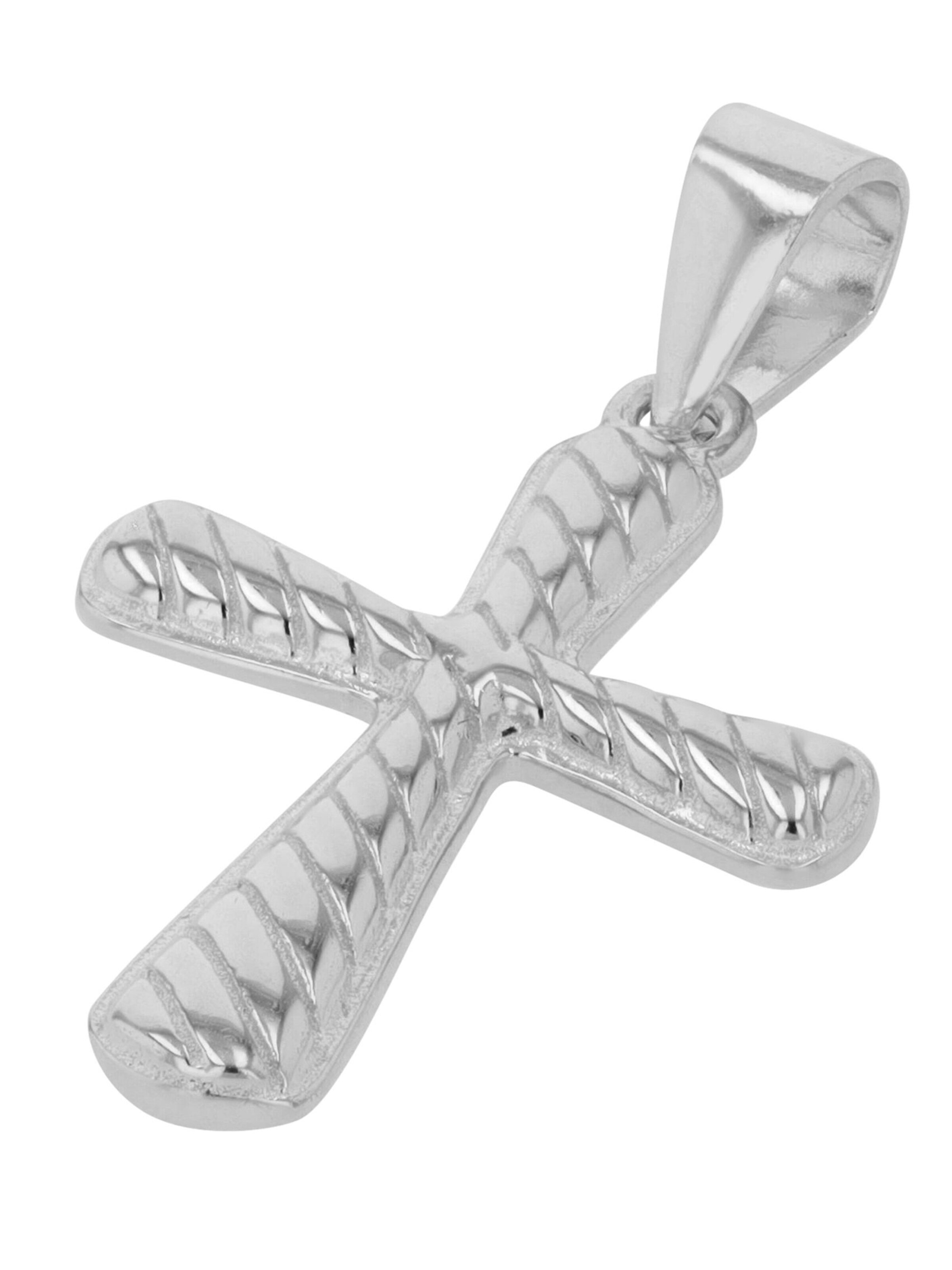 Akzent Pendant '"Tyrian" aus 925 Sterlingsilber, rhodiniert, langlebig' in Silver: front