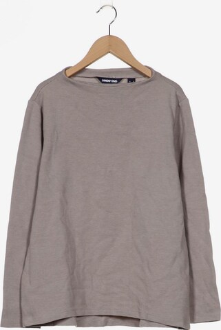 Lands‘ End Sweatshirt & Zip-Up Hoodie in M in Grey: front