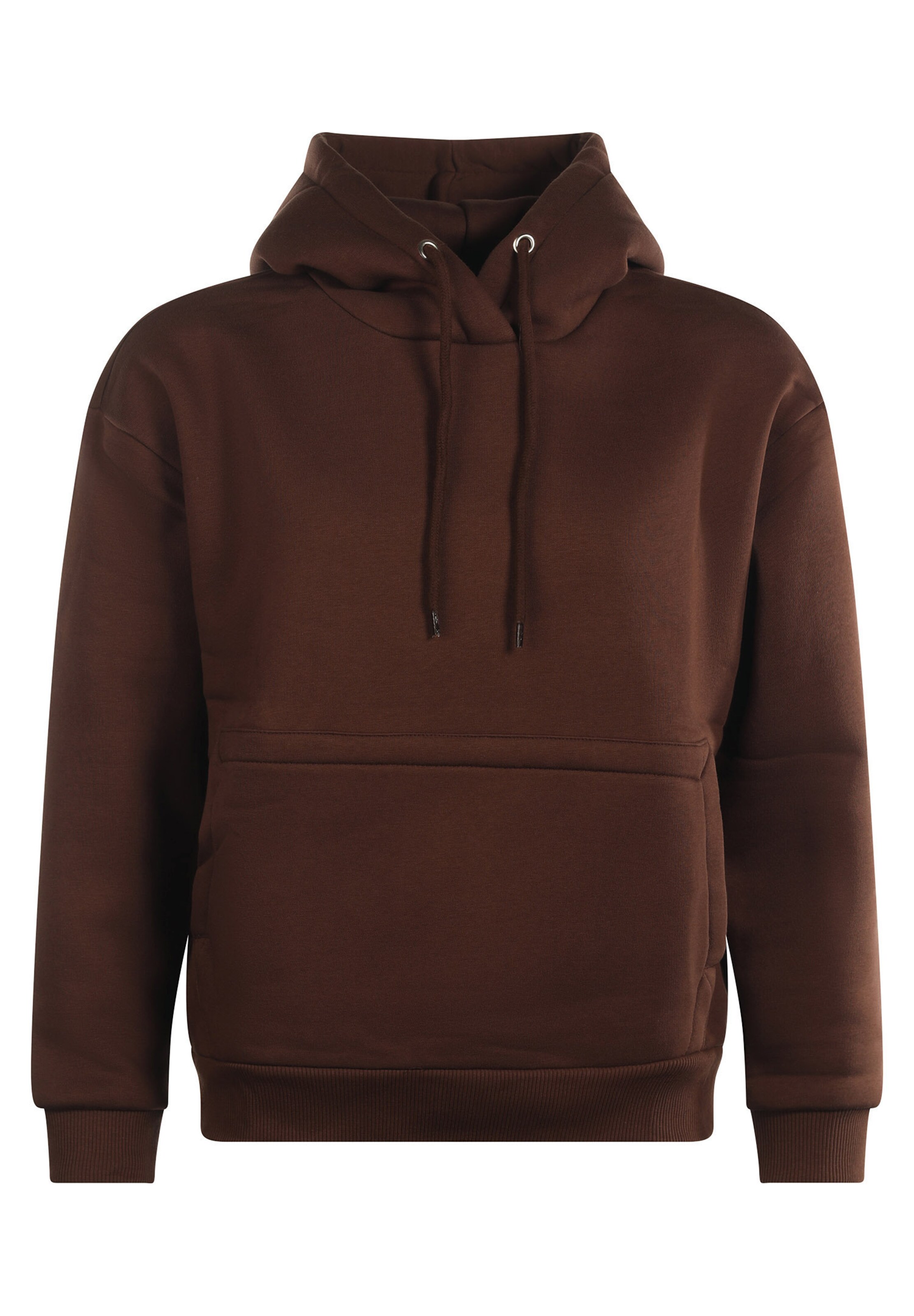 FRESHLIONS Kapuzenpullover 'Balina' in Braun: Vorderseite