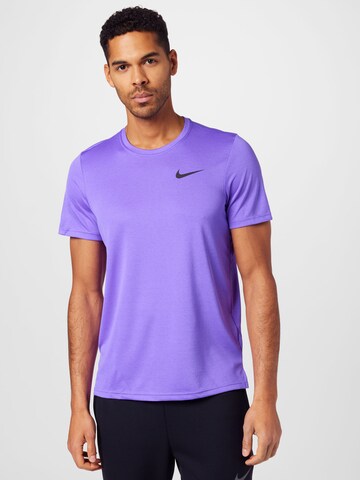 NIKE - Camisa funcionais 'Superset' em roxo: frente