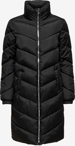 JDY Between-seasons coat 'New Finno' in Black: front