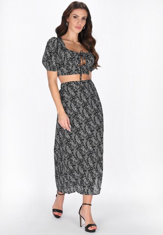 faina Blouse 'Festive' in Zwart