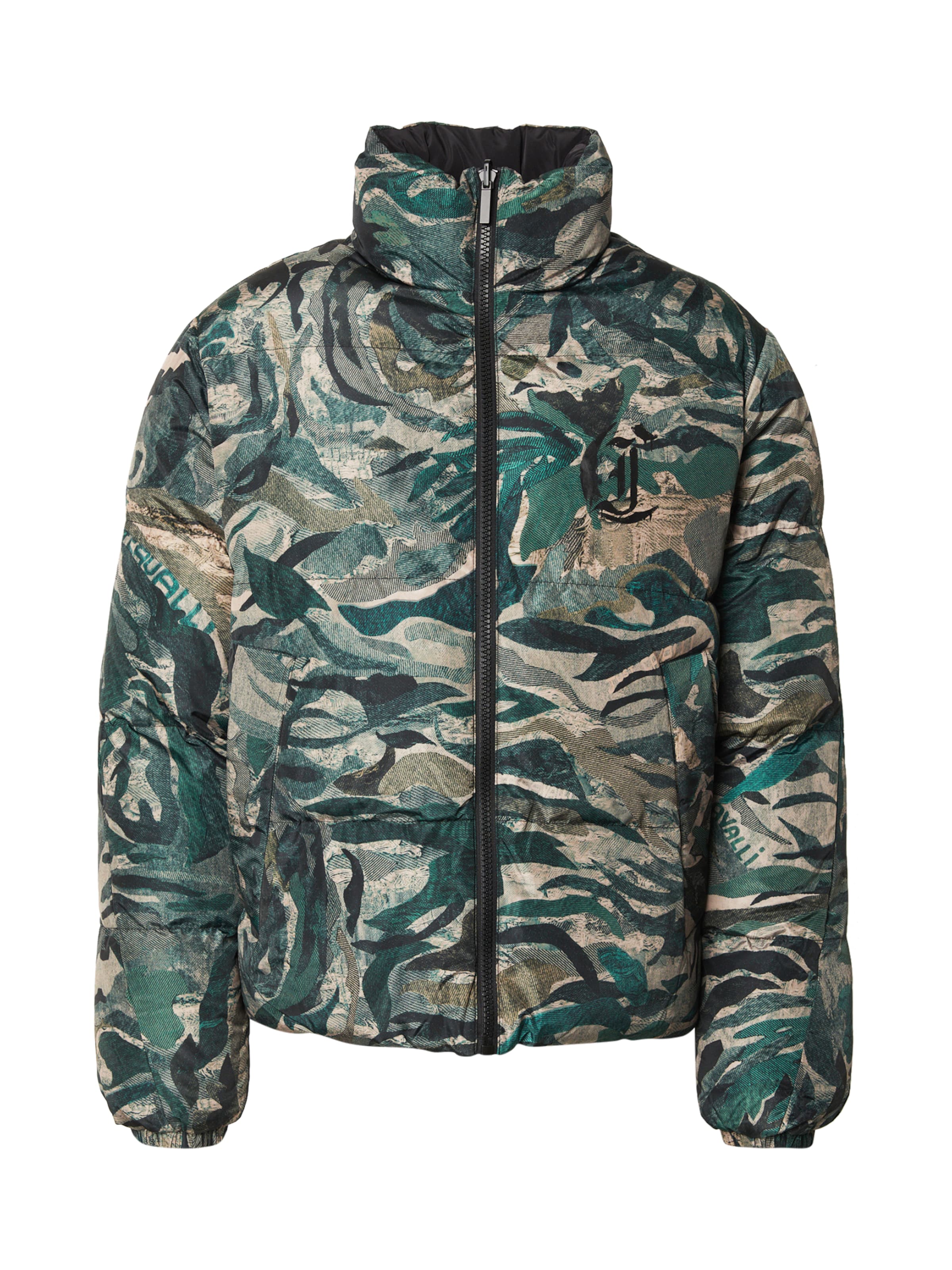 Geacă de primăvară-toamnă de la Just Cavalli pe negru: față