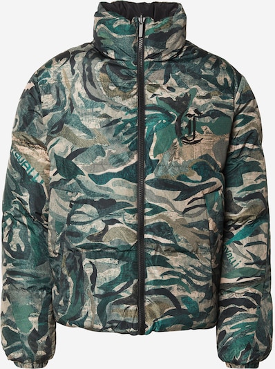 Just Cavalli Välikausitakki värissä oliivi / smaragdi / musta / valkoinen, Tuotenäkymä