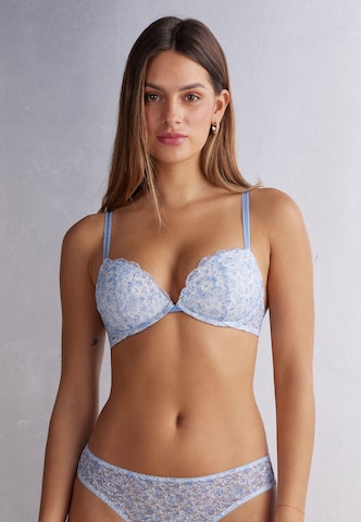 INTIMISSIMI Push-up Bra 'Silvia Sweet Talking' in Blue: front