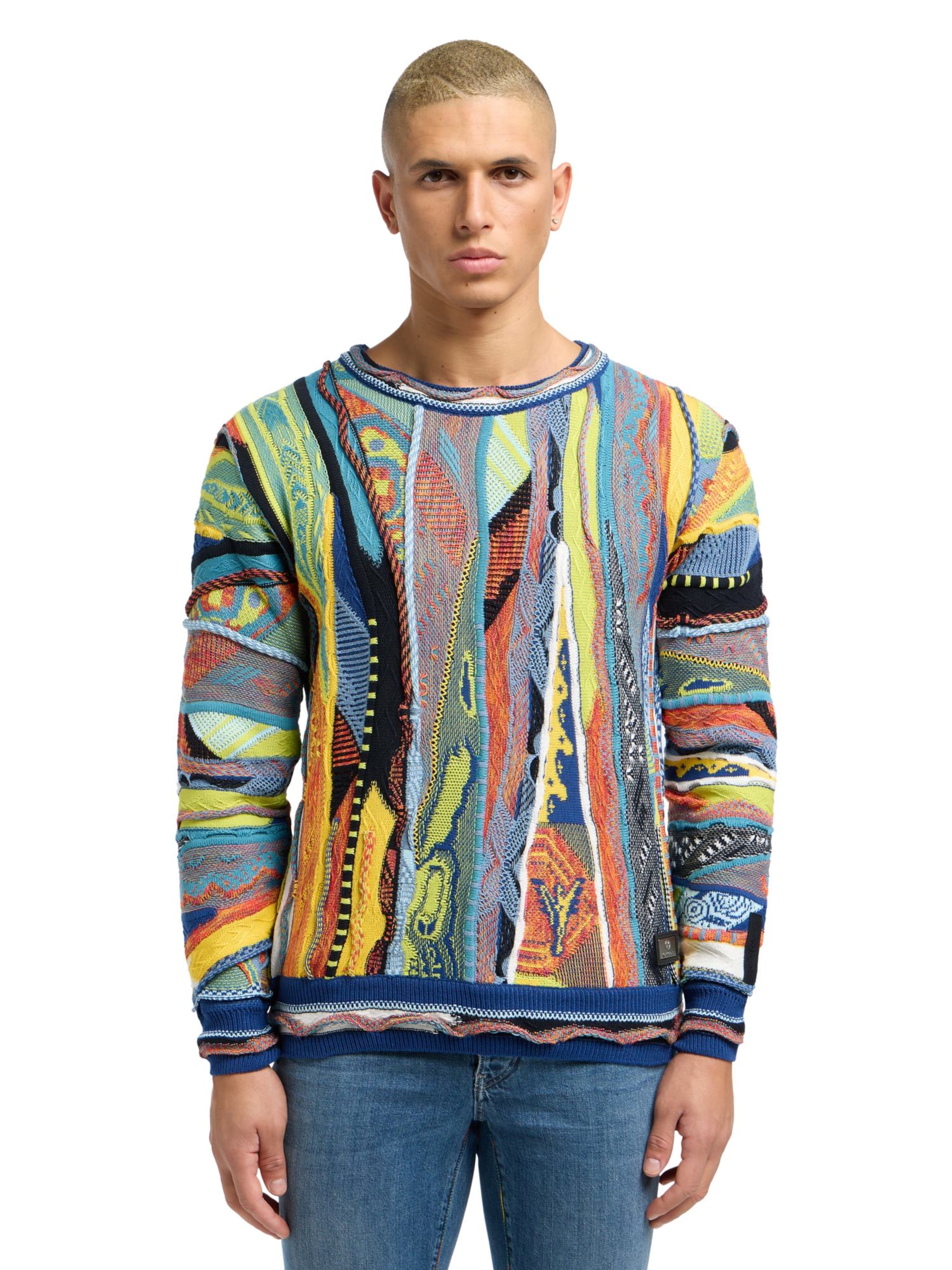 Carlo Colucci Trui 'Dondi' in Gemengde kleuren: voorkant