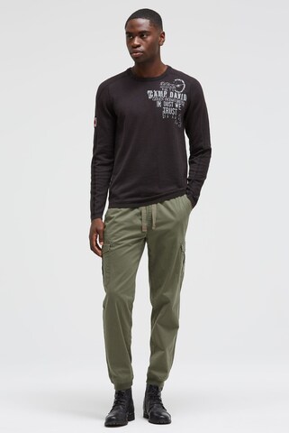 CAMP DAVID Sweater in Black: front