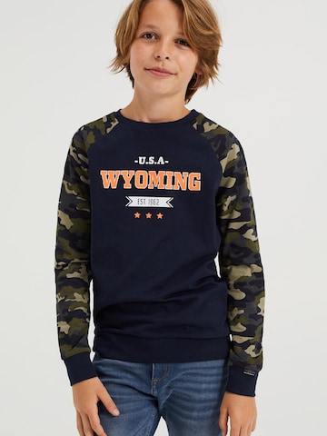 WE Fashion Shirt in Blauw: voorkant