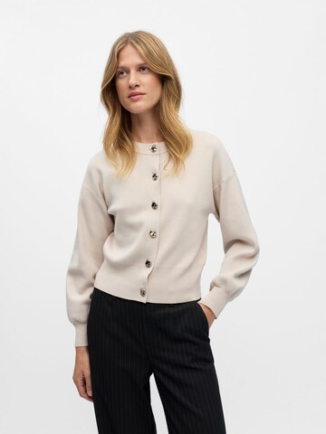 Cardigan 'OBJBALIA' OBJECT en beige : devant