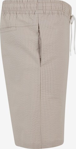 Urban Classics Regular Pants 'Seersucker' in Grey