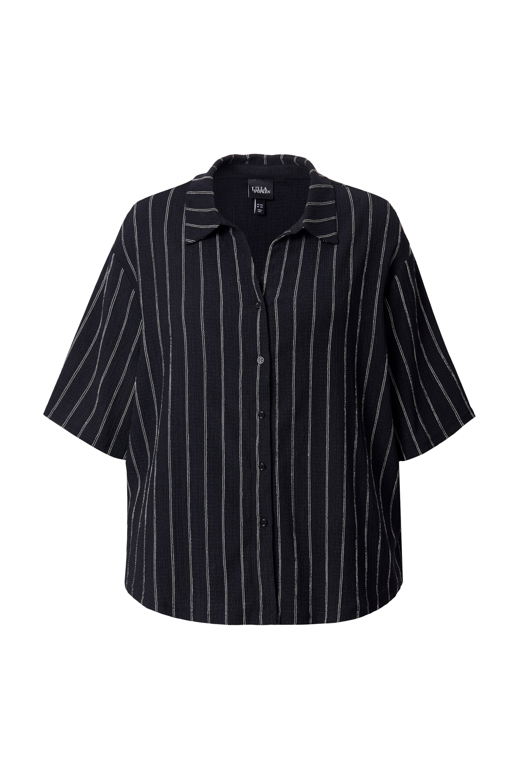 Ulla Popken Μπλούζα σε μαύρο: μπροστά