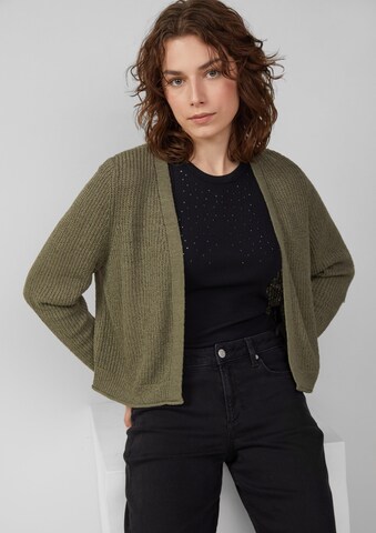 QS Knit cardigan in Green: front