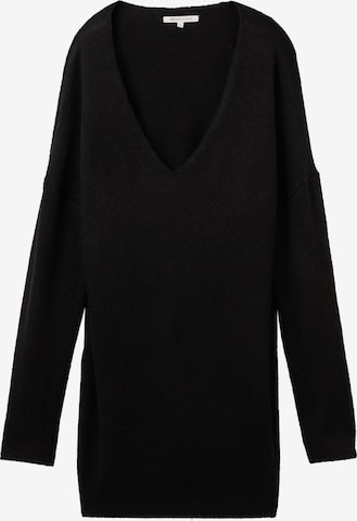 TOM TAILOR DENIM Pullover in Schwarz: predná strana