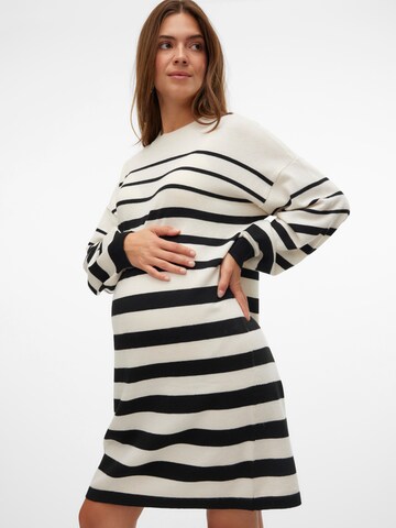 Vero Moda Maternity Gebreide jurk 'VMMRain' in Beige