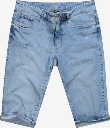 John F. Gee Tapered Jeans in Blue: front