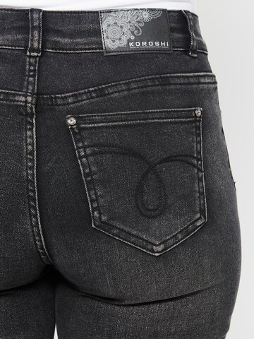 KOROSHI Slimfit Jeans i svart