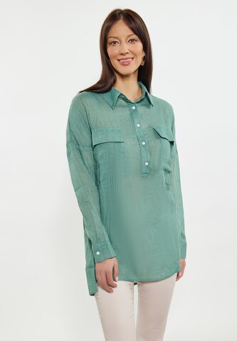 usha WHITE LABEL Blouse in Groen: voorkant