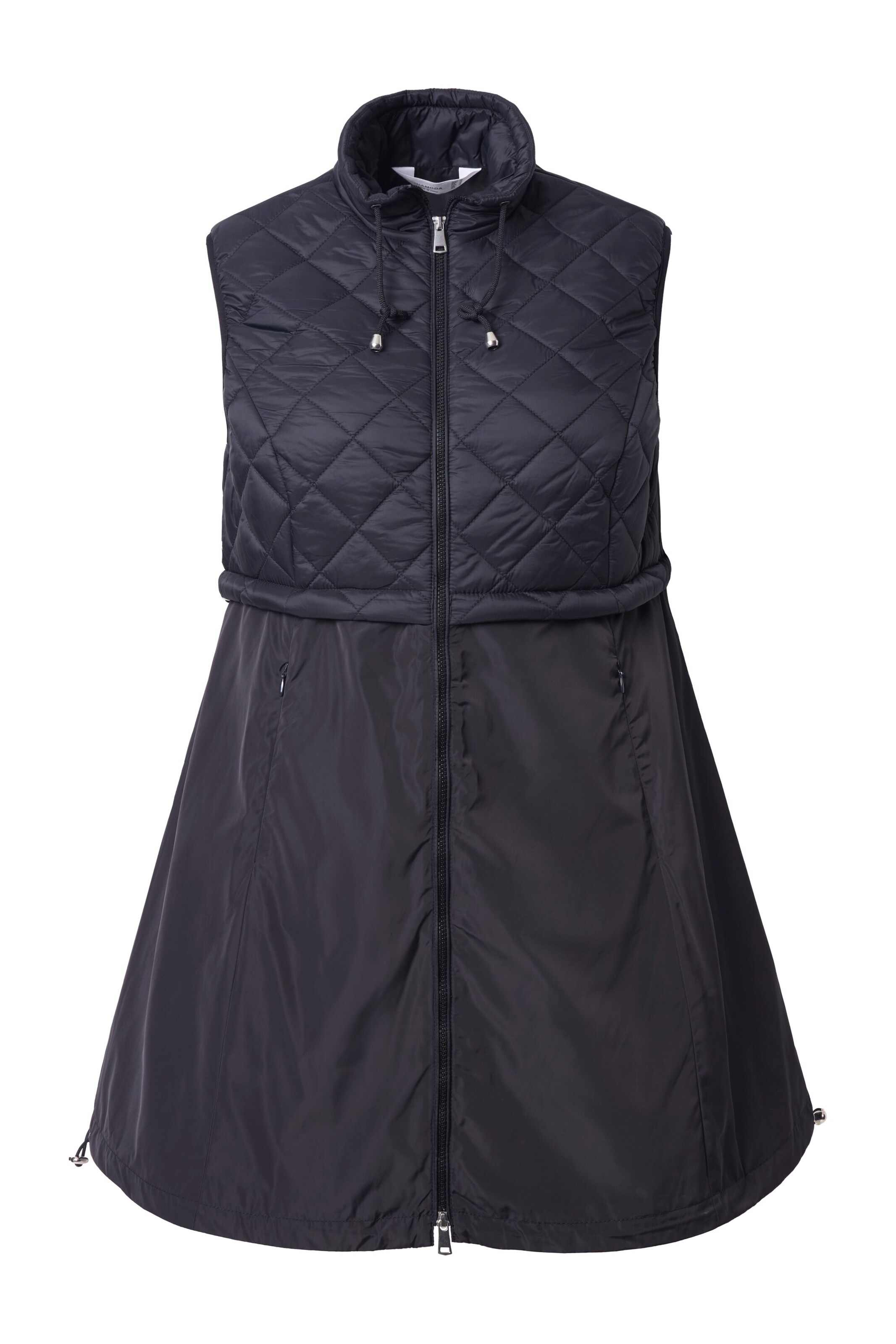 MIAMODA Vest in Black: front