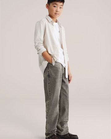 WE Fashion Rovný strih Košeľa - Béžová