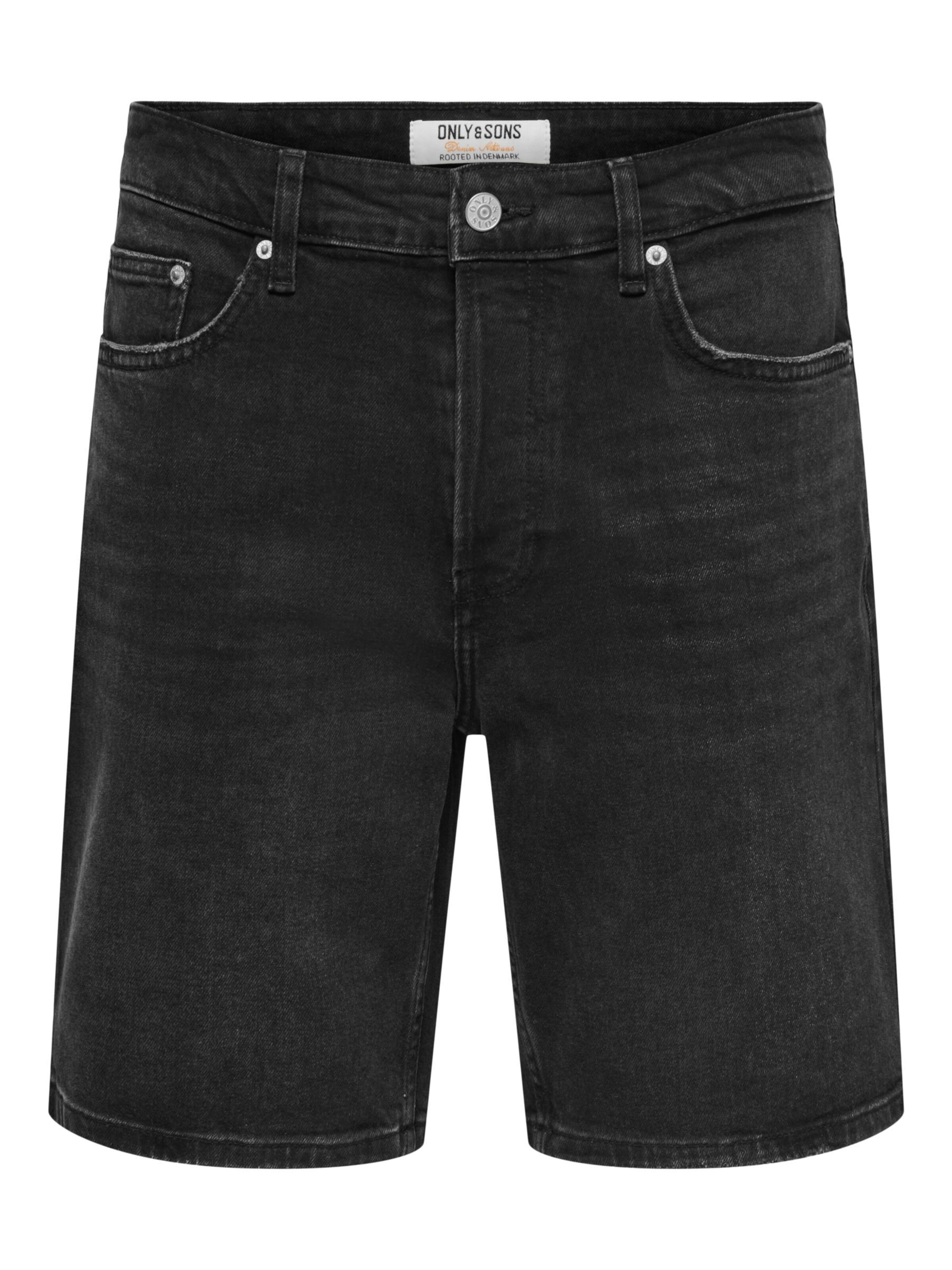 Only & Sons Shorts 'ONSEDGE' in schwarz, Produktansicht