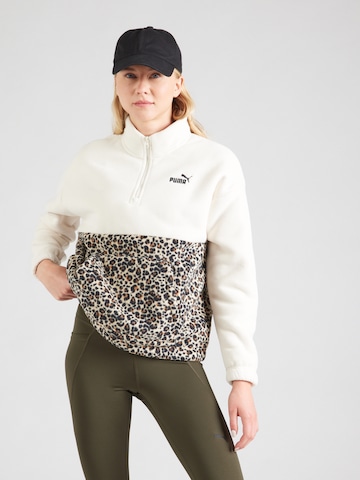 PUMA Sporttrui 'ESS' in Wit: voorkant