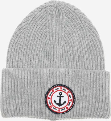 Zwillingsherz Beanie 'Ahoi' in Grey: front