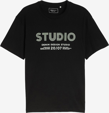 TOM TAILOR DENIM - Camiseta en negro: frente