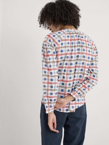 Camicia da donna 'Weaving Sea' di Seasalt Cornwall in bianco