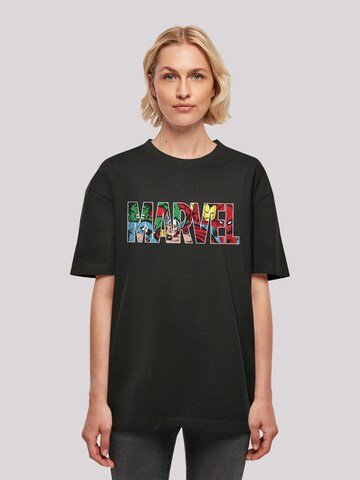 T-shirt 'Marvel Avengersr' F4NT4STIC en noir : devant