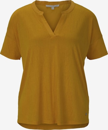 T-shirt TOM TAILOR DENIM en jaune : devant