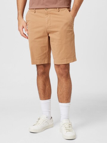 Regular Pantalon chino 'Slice' BOSS en beige : devant