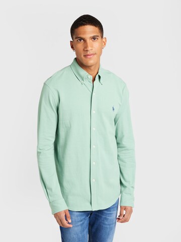 Polo Ralph Lauren Regular Fit Hemd in Grün: Vorderseite