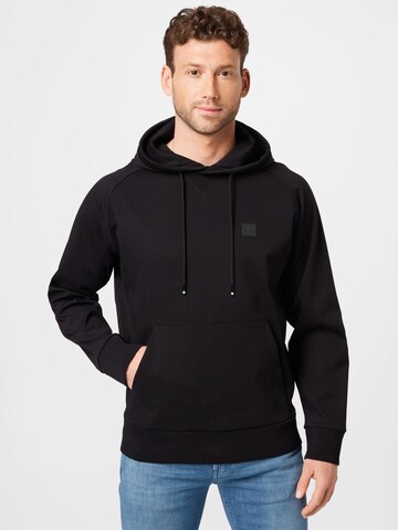 BOSS Sweatshirt 'Seeger 85' in Schwarz: predná strana