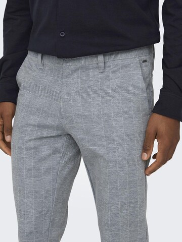 Only & Sons Slimfit Hose 'Mark' in Grau