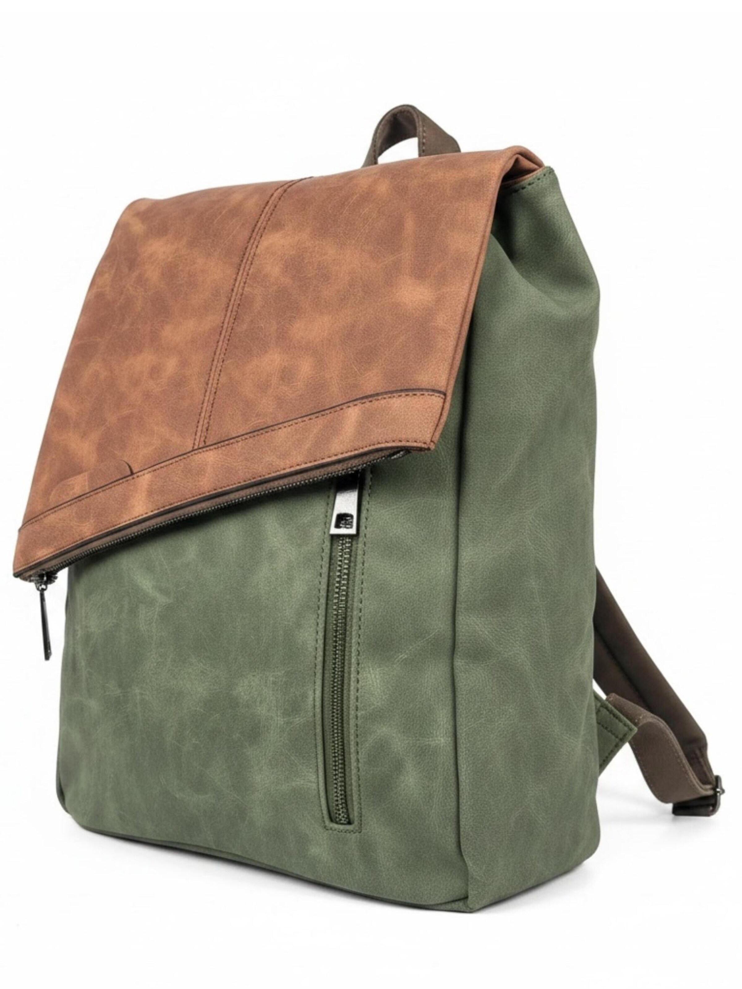 Zaino 'Rucksacktasche' di Kumixi in verde: frontale