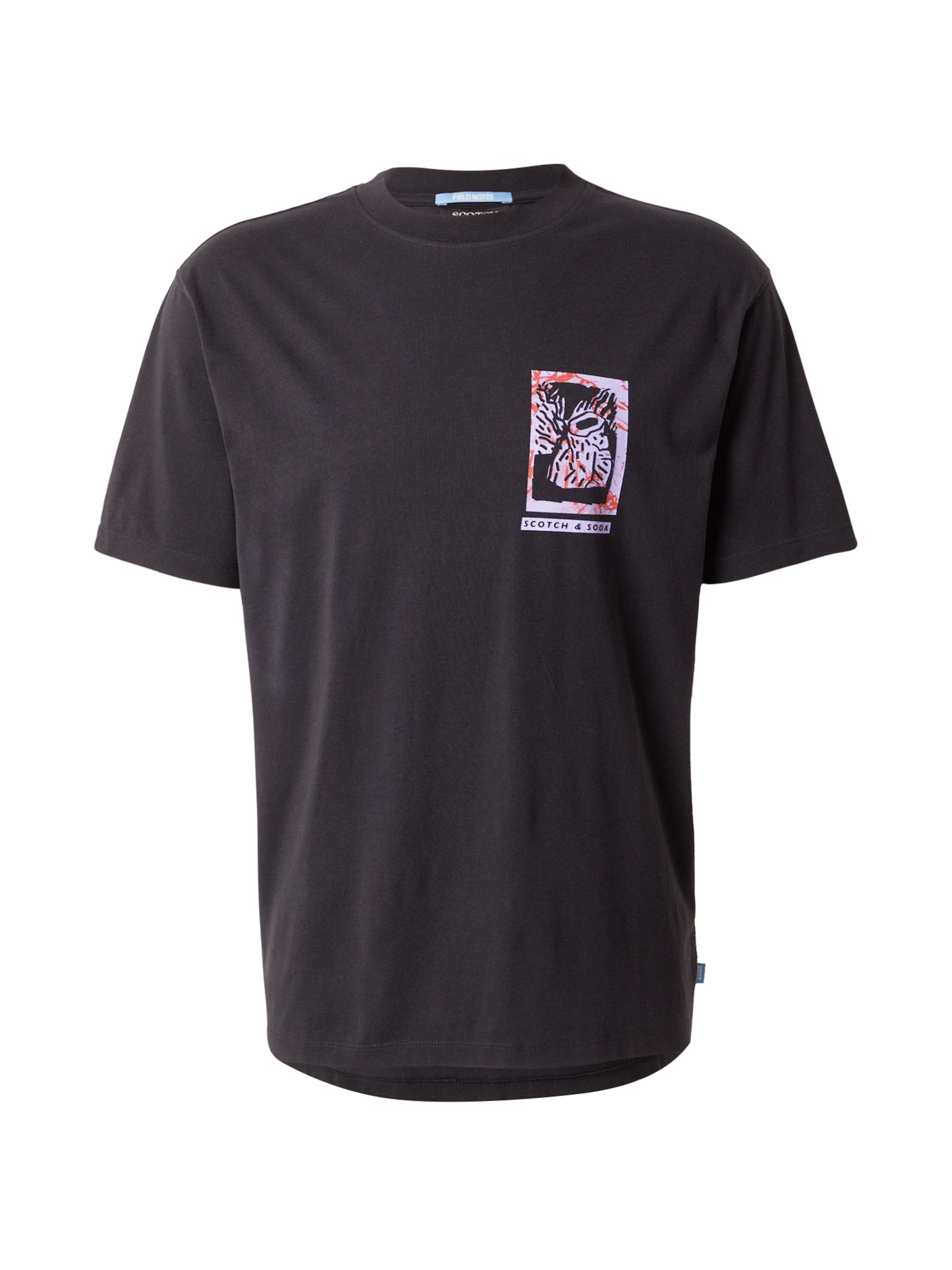Tricou de la SCOTCH & SODA pe negru: față