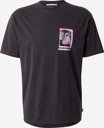 T-Shirt SCOTCH & SODA en noir : devant