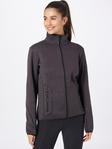 Whistler Athletic Fleece Jacket in Brown: front