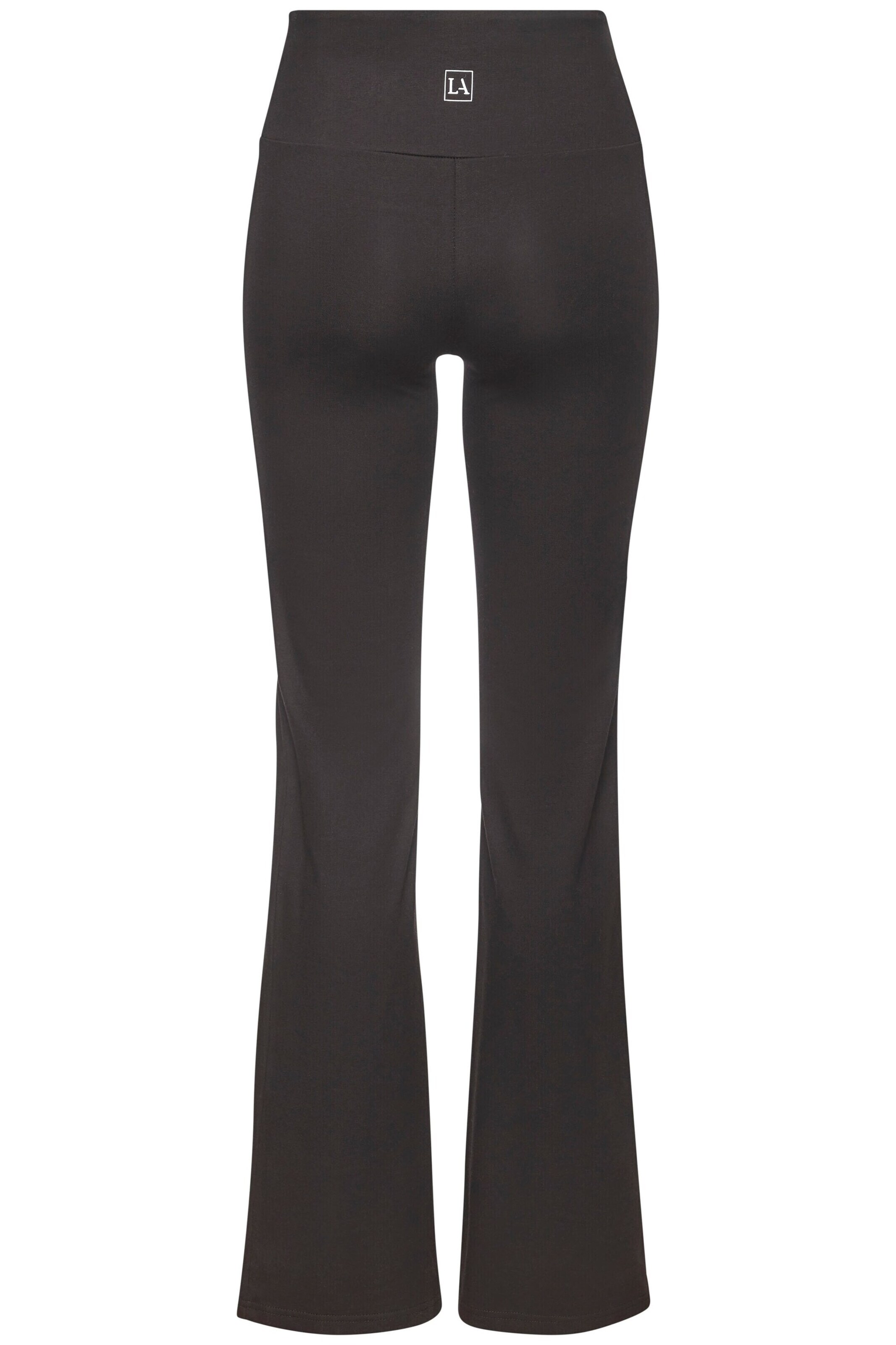 LASCANA ACTIVE Flared Workout Pants in Black
