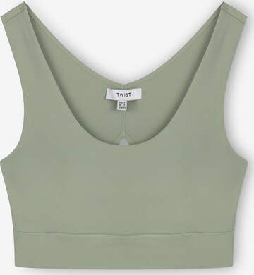 Twist Top in Green: front