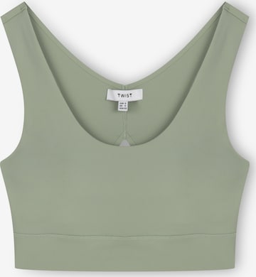 Twist Top in Green: front