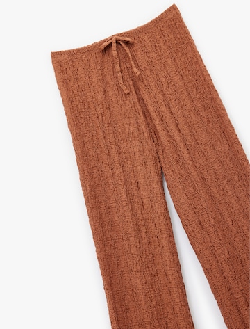 Koton Wide Leg Hose in Braun