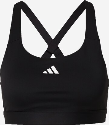 ADIDAS PERFORMANCE Bustier Urheilurintaliivit 'Tlrdreact' värissä musta: edessä