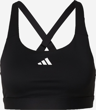 ADIDAS PERFORMANCE Soutien-gorge de sport 'Tlrdreact' en noir / blanc, Vue avec produit