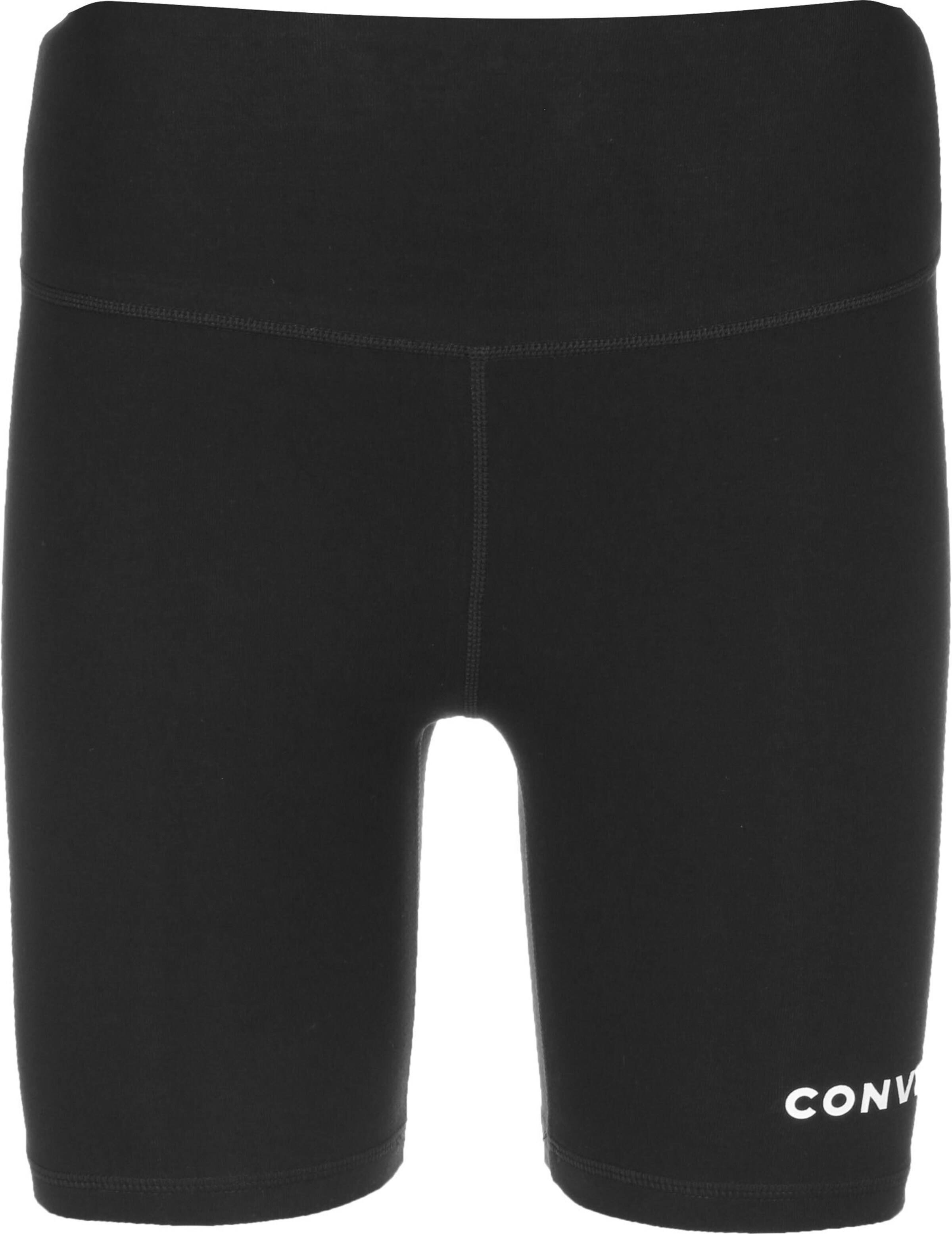 CONVERSE Skinny Sports trousers in Black: front