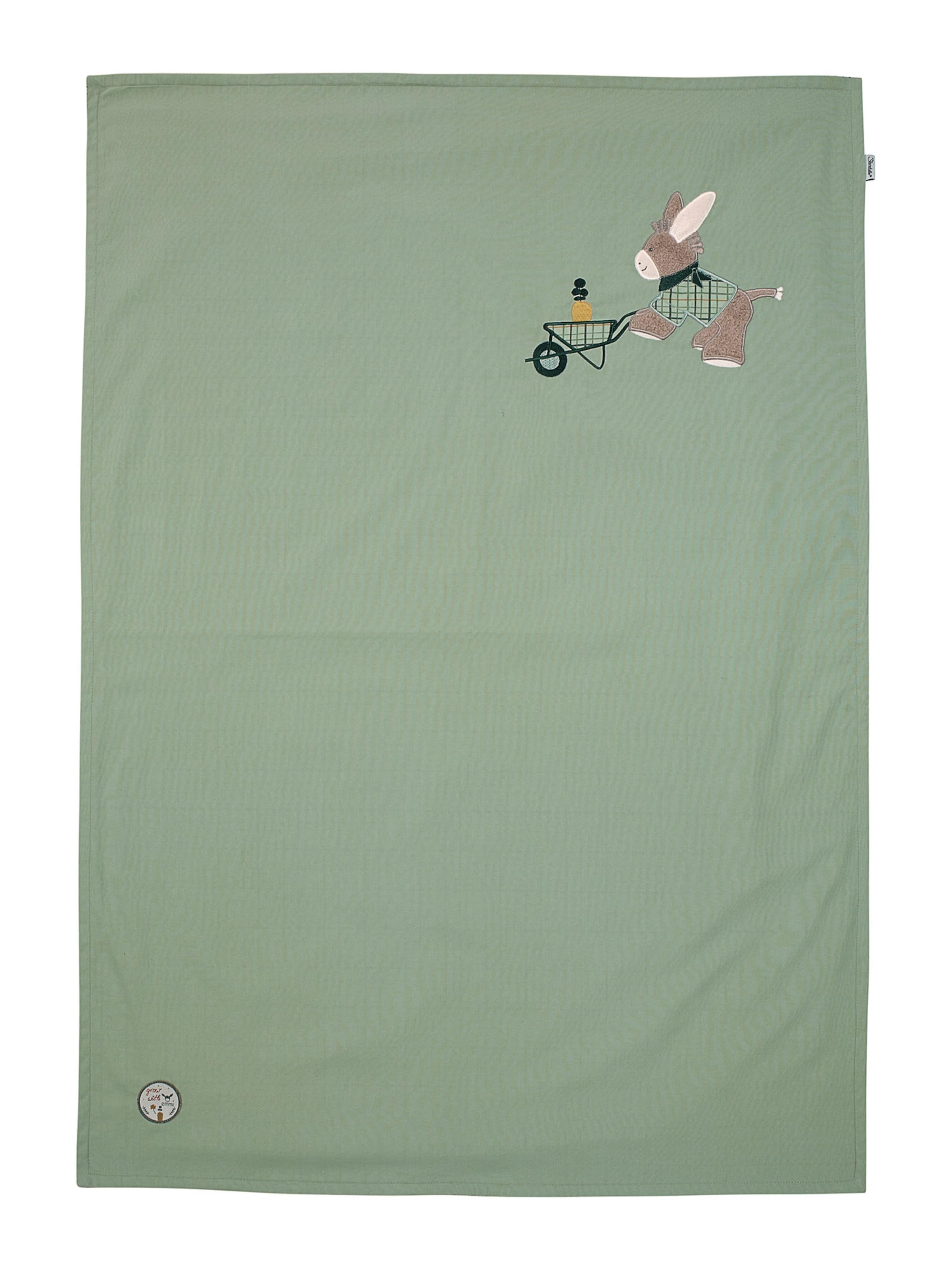 STERNTALER Decke 'Emmilius' in Grün: Vorderseite